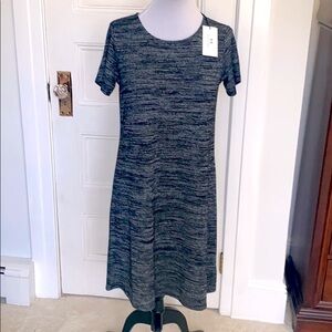 NWT Halston Grey/Black Tee shirt dress. Size M